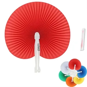 Round Paper Hand Fans