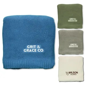 Custom Logo Aliehs Crochet Knit Throw