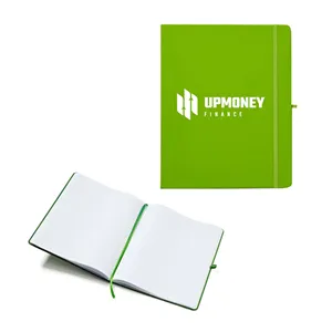 Custom Logo 8" x 10" Soft Touch Journal Notebook with Pen Loop