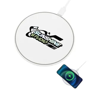 Custom Logo SlimCircle 15W Wireless Charging Pad