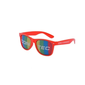 Custom Logo Full Color Solid Frame  Lens Promotional Sunglasses