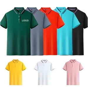 Custom Logo Unisex Short Sleeve Pocket Polo Shirt