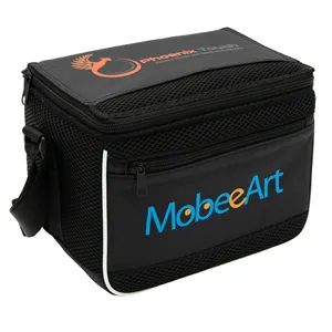 Custom Logo Cool Mesh Pro Insulated 6-Can Cooler Bag