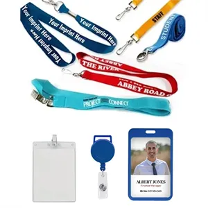 Custom Logo Custom Silk Screen Print Polyester Lanyard-A