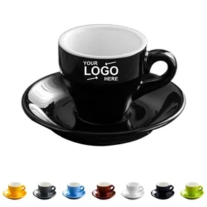 2.7Oz Coffee Mug With Saucer