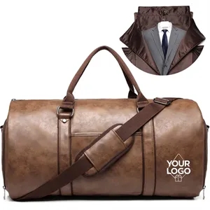 50L Carry on Garment Bags for Travel PU Leather