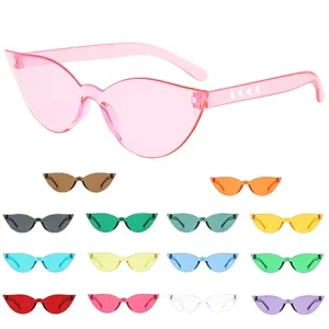 Custom Logo MOQ 20 Cat-Eye Candy Color Sunglasses