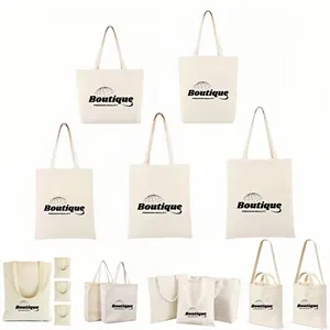 Custom Logo Reusable Cotton Canvas Tote Bag Custom Logo Printable