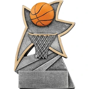 5 1/2" Basketball Jazz Star Resin