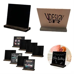 Custom Logo Wooden Mini Chalkboard Decorative Craft Ornament