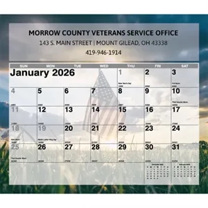 Mini Tear-off Sheet Calendar - Old Glory