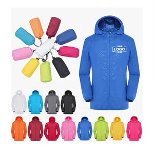 Custom Logo Custom Camping Coat Waterproof Quick Dry Windbreaker Jacket