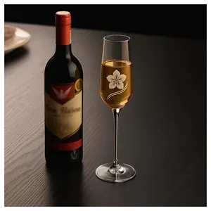 Custom Engraved Champagne Flutes - 10 oz