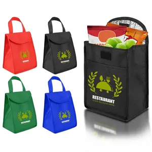 Custom Logo Custom Printed Non Woven Insulated Lunch Bag