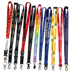 Custom Logo Custom Badges Lanyards for ID and Keys