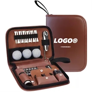 Golf Accessories Kit Tools Balls Brush Scorer Clamp Knife