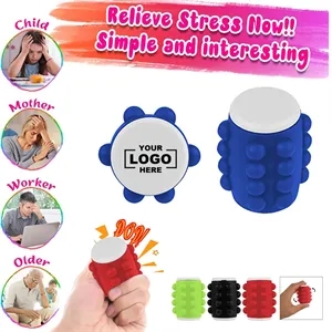 Custom Logo Silicone Fidget Spinner Pop Ball Stress Reliever