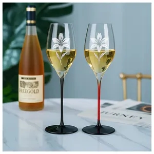 Engraved Bow Tie Champagne Flute - 8 oz