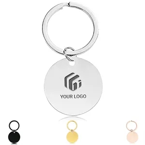 Anniversary mom dad gifts dog tag custom text logo keychain