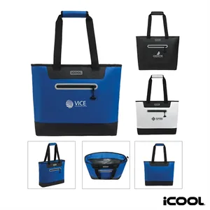 Custom Logo iCOOL® Vail 30-Can Cooler Tote Bag