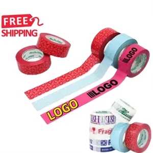 Branded packing tape rolls with logo print