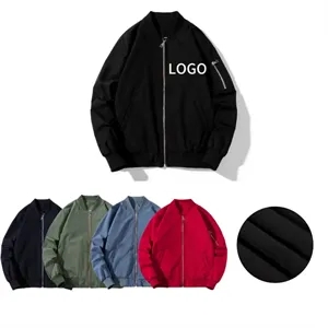 Custom Logo Men's Bomber Jacket