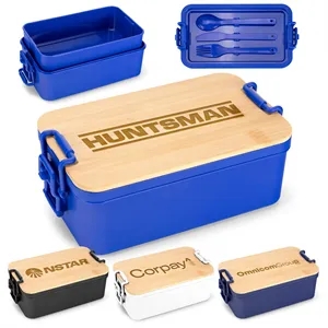 BambooNest Double Deck Lunch Box