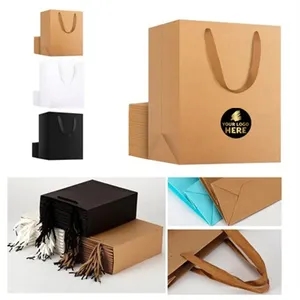 Recyclable Kraft Gift Wrap Tote Bags