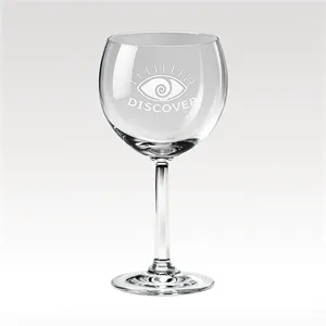 Red Wine Glass - Elegant Design - Custom Etched