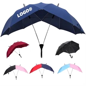 Creative Dual Person Automatic Umbrella Couples Outdoor Use