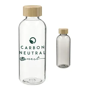 Custom Logo Sona 22oz RPET Bottle w/ FSC® 100% Bamboo lid