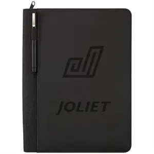 FSC® Mix Vienna Heathered Zippered Padfolio