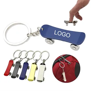 Mini Stress-Relief Skateboard Keychain