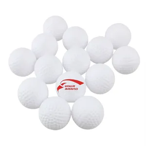 Custom Logo White Hollow Golf Practice Ball for Indoor and Pets