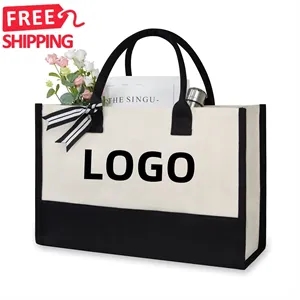 Bulk Custom Jute Beach Tote for Events