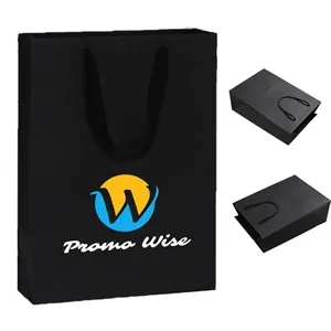 Thickened Black Card Load-Bearing Three-Dimensional Gift Bag