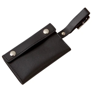 Snap Wrap Leather Luggage Tag