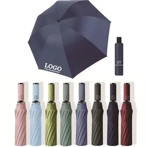 Custom Logo Auto Open and close Folding Multi-purpose Safety Umbrell