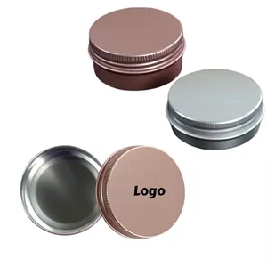 Round Aluminum Tin Leakproof Travel Container Free Shipping
