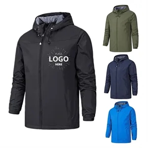 Custom Logo Windbreaker Hoody Jacket Coats