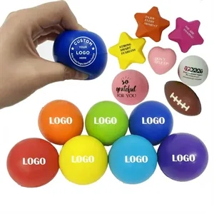 Custom Logo PU Sponge Stress Ball