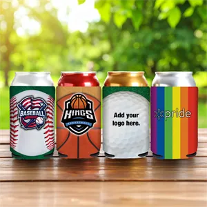 Custom Logo Ez Stock Can Cooler