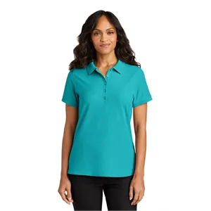 Custom Logo Port Authority Women's Wearever Signature Pique Polo