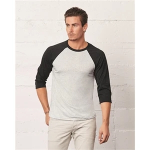 BELLA + CANVAS Three-Quarter Sleeve Baseball Tee
