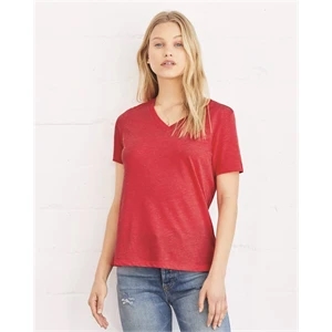 BELLA + CANVAS Women's Relaxed Jersey V-Neck Tee