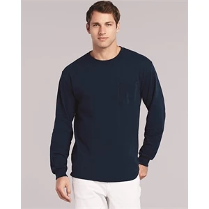 Gildan Ultra Cotton® Long Sleeve Pocket T-Shirt
