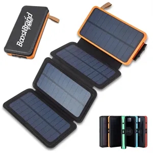 Custom Logo Foldable Solar Power Bank with Multiple Panels