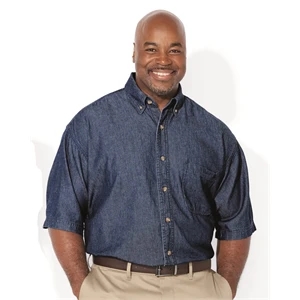 Sierra Pacific Denim Short Sleeve Shirt Tall Sizes