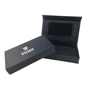 Customized 5-inch LCD video greeting card gift box