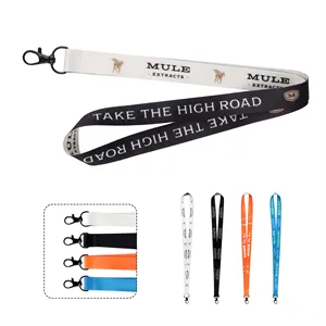 Custom Logo 3/4" Custom Lanyards for ID Badges, Swivel Clasp